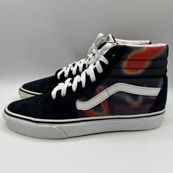 VANS SK8-HI Dark Aura Multi Blue Suede Canvas Skate Shoes W10.5/M9 VN0A4U3CWN0 - Picture 3 of 7